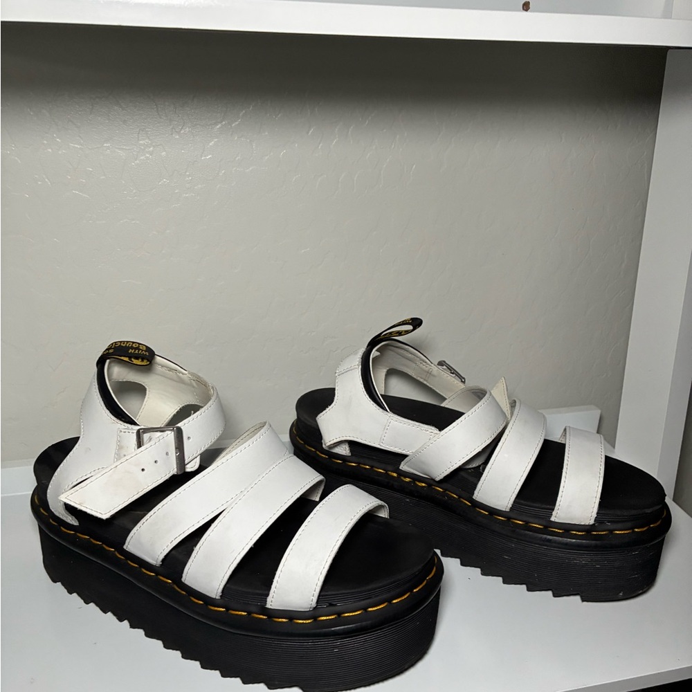 White Platform Strappy Women's Sandals